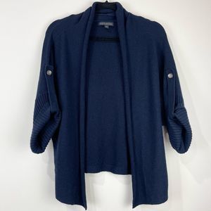 Banana Republic Open Cardigan Dolman Sleeve Luxury Cashmere Blend Sz L Petite